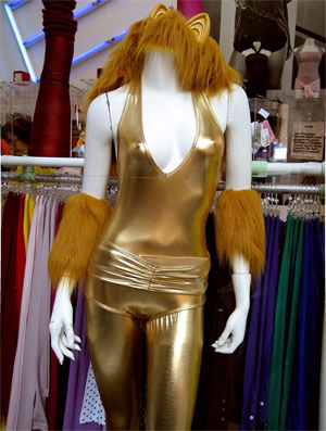 Gold Llame Window Display Confuses Shopper Into Thinking American Apparel Is Store For Hookers