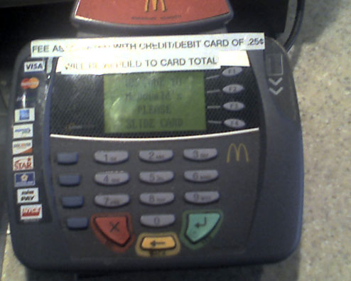 This McDonald's Charges 25¢ To Use A Credit Or Debit Card, Violates Merchant Agreement