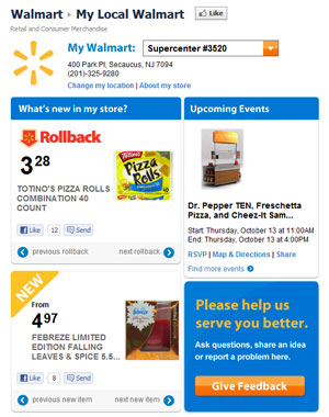 Walmart Launching 3500 Store-Specific Facebook Pages To Promo Local Deals