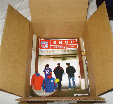 NFL Shop Sends You Their Catalog In A Huge Box