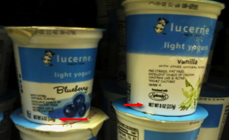 Lucerne Yogurt Fails To Escape The Clutches Of The Grocery Shrink Ray