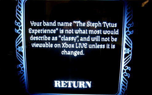 XBox Live Thinks One Name is Offensive, Rock Band Says Another Isn't Classy