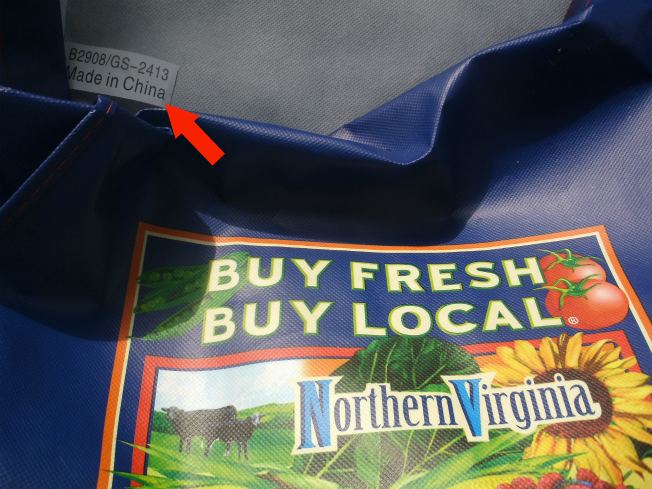 Shopping Bag Exhorting You To "Buy Local" Is Made In China