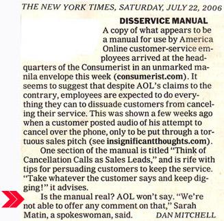 NYT Notes AOL Manual Upload, Questions Raised