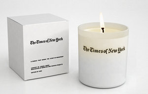 Newsprint-Scented Candle Kindles Nostalgia Without Ink-Stains