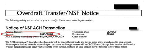 Whoops: Typo Causes You To Overdraft $546,020