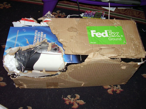 Package Mauled By Puppies After Fedex Delivery Error