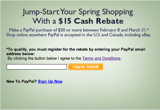 PayPal Restricts Eligibility For $15 Off $30 Rebate