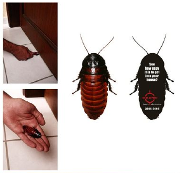 Plastic Cockroaches Advertise For Own Xenocide