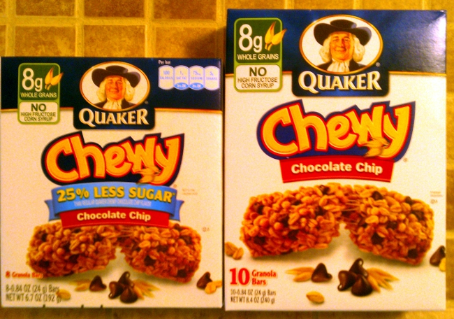 Grocery Shrink Ray Removes Granola Bars From Quaker
Boxes