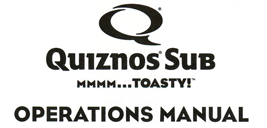 Good Things We Found In The Quiznos Manual