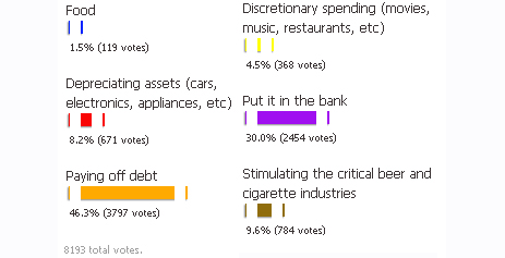 Poll Results: How Will You Spend Your Tax Rebates?