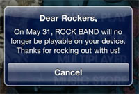(Updated) EA's Rock Band Game For iPhone Will NOT Self-Destruct In 29 Days