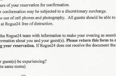 Restaurant Requires You To Sign Contract Forbidding Use Of
Phones & Cameras