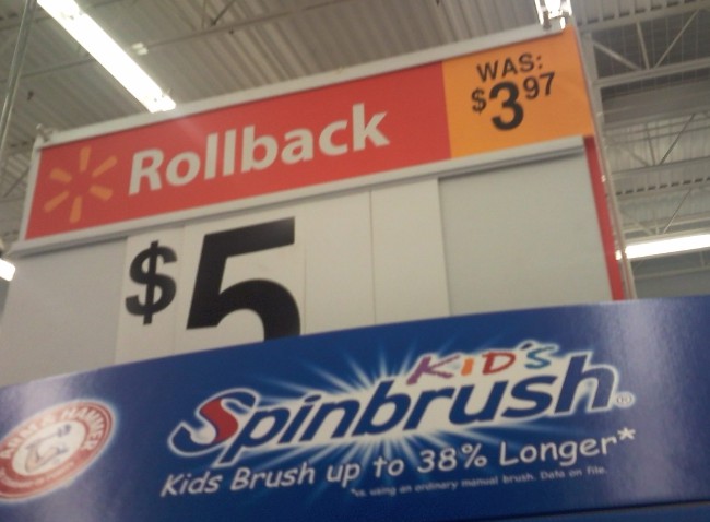 Walmart: Where 'Rollback' Actually Means 'Price Increase'