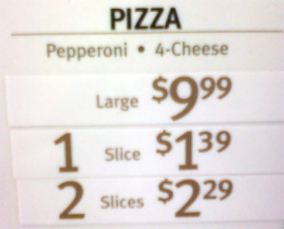 Cheaper To Get Four 2-Slice Deals Than A Whole Pie