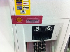 Shell Gas Station Uses Stickers To Prevent Credit Card Skimming