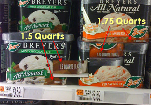 Breyers Ice Cream Shrinks To 1.5 Quarts