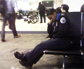 Snoozing TSA Worker Put On Desk Duty