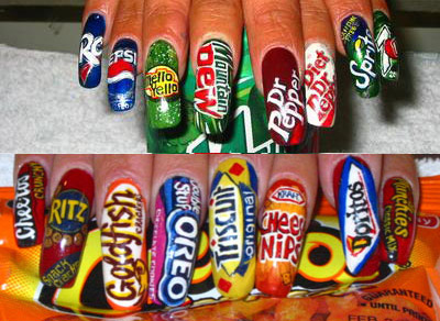 Snack Nails: Egregious Self-Inflicted Product Placement