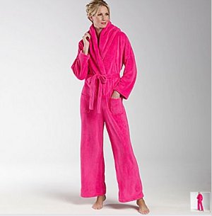 Another Snuggie Hybrid: The Bathrobe Jumpsuit Blanket Thing