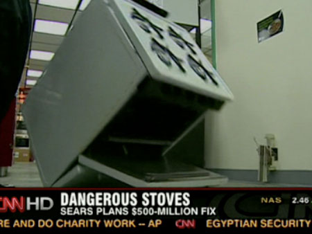 Sears Settles "Stove Tipping" Class Action Lawsuit