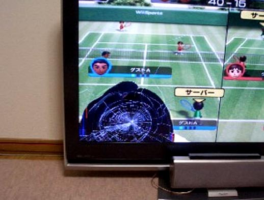 Prevent Wii TV Breakage With Fishing Line