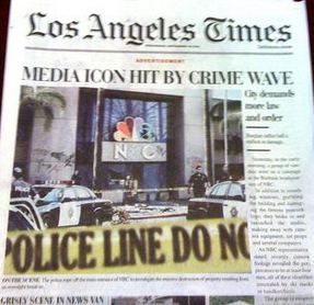 L.A. Times Replaces Front Page With Fake 'Law & Order' News; L.A. Times Readers Really Pissed