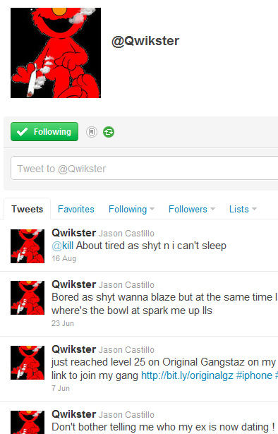 Oops: Pot-Smoking Elmo Already Claimed @Qwikster On Twitter
