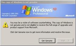 Windows XP Now Calls You A Pirate