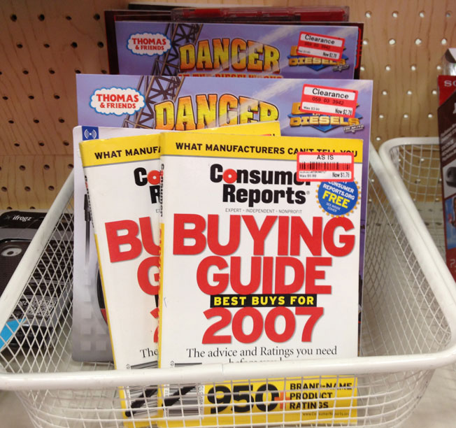 Here’s A Great Deal On 2007 Consumer Reports Buying Guides