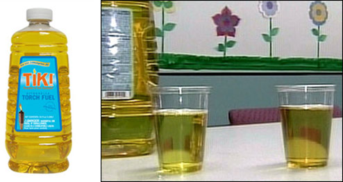Actually, The Lamp Oil Looked Like Apple Juice