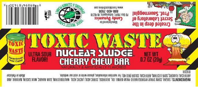 When You Call A Candy Bar "Toxic Waste," You Probably Shouldn't Be Shocked It Has Lead In It