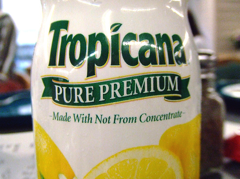 Lawsuit Puts The Squeeze On Tropicana Orange Juice's Claim Of 100% Natural