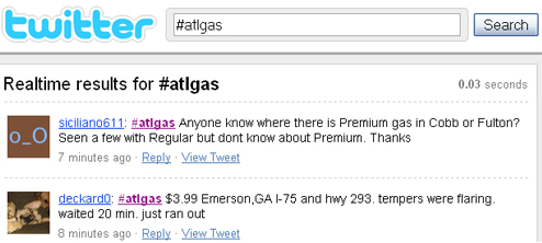 Desperate Atlantans Use Twitter To Find Gas