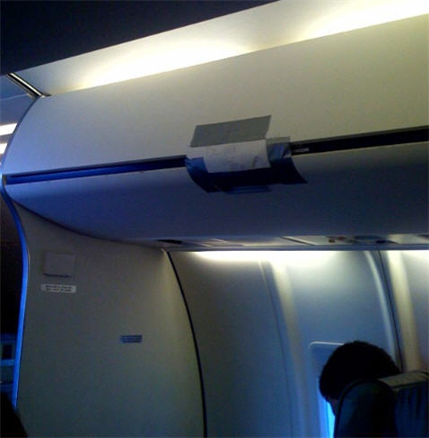 How Long Does It Take United To Get A Maintenance Crew To Fix Something With Duct Tape?