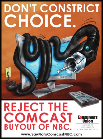 Consumers Union Asks You To Say No To Comcast/NBC Deal