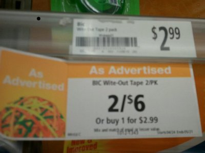 Office Max Proudly Advertises Their Fuzzy Pricing Math