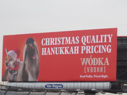Vodka Company Rationalizes How This Billboard Does Not Reinforce An Ugly Stereotype
