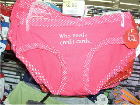 Walmart "Junior" Panties Suggest That Your Genitals Are Better Than Credit Cards