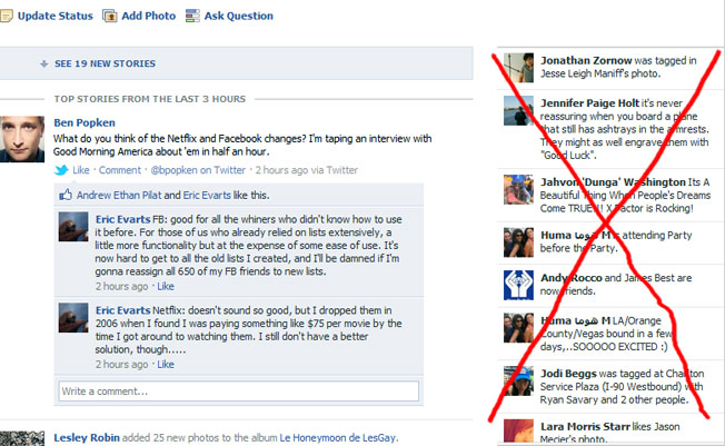 How To Get Rid Of The Facebook News Ticker