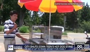 13-Year-Old Aspiring Hot Dog Vendor Shut Down By City, Sells Cart At A Profit