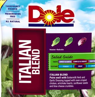 Dole Recalls More "Italian Blend" Bagged Salads Because Listeria Is Not Terribly Appetizing