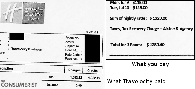 Holiday Inn Sends Me Wrong Receipt, Reveals How Much Of A Discount It Gives To Travelocity