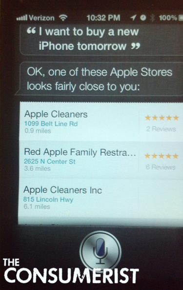 Siri's Definition Of An Apple Store Is Very Generous