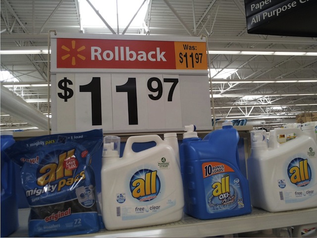 Walmart Apparently Feels Rollback Is The Same Thing As Rolling Absolutely Nowhere