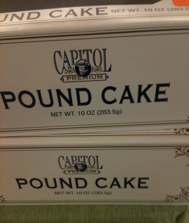 A 15-Ounce Pound Cake Isn’t A Case Of Grocery Shrink Ray