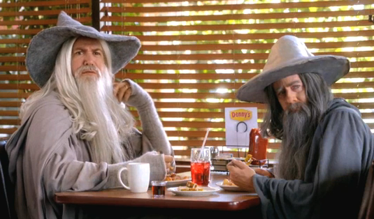 Even weirdos in wizard beards gotta eat.