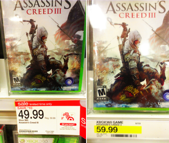 One game, two prices. Obviously a Templar conspiracy.
