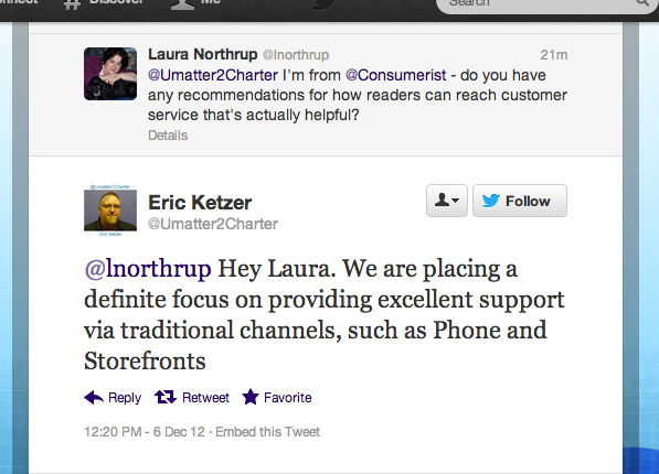 Charter Ends Twitter And Facebook Customer Support